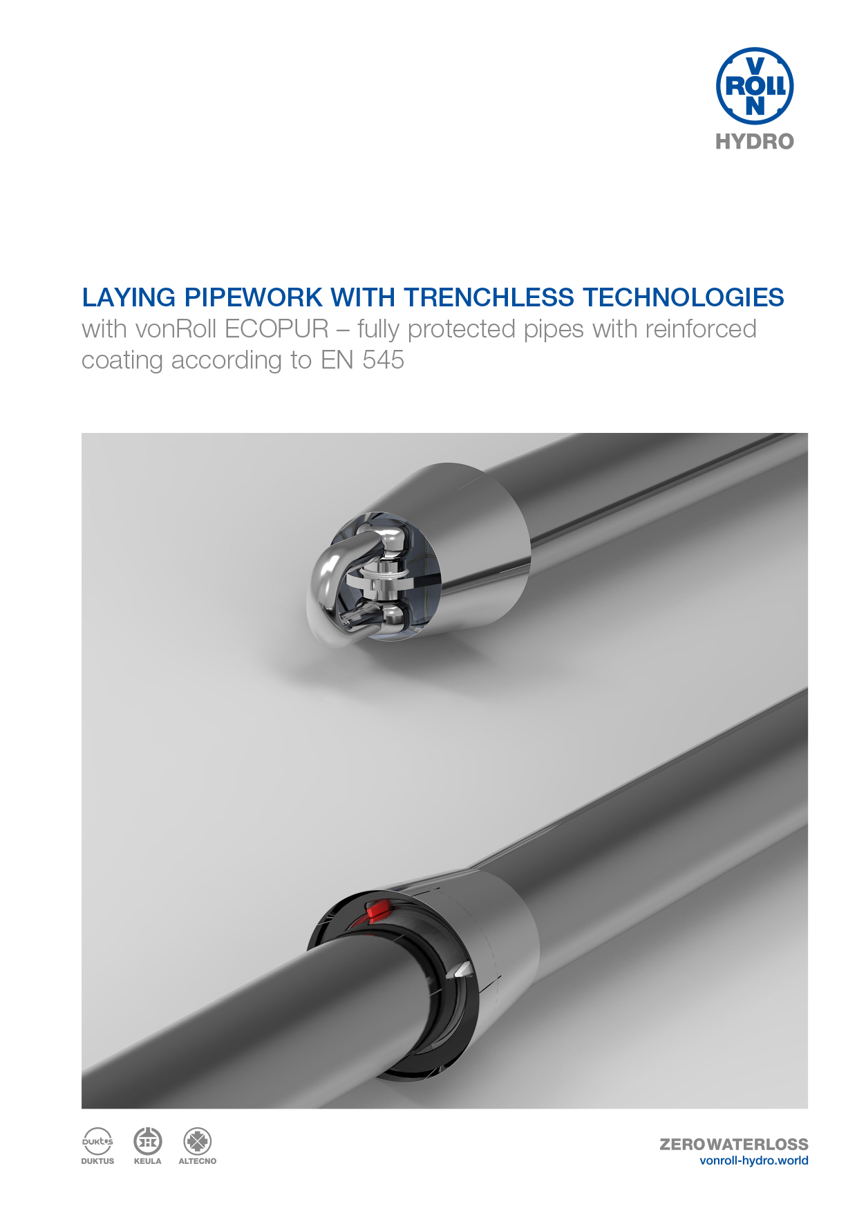 Download the flyer laying pipework with trenchless technologies as a PDF