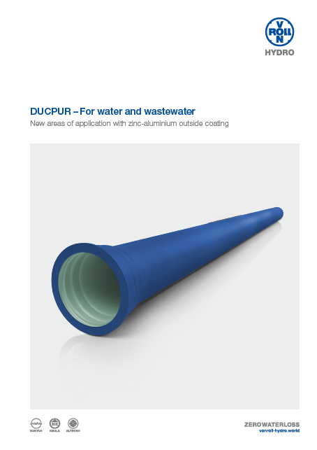 Download the flyer ductile cast-iron pipes as a PDF